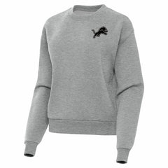 Detroit Lions Antigua Women's Victory Pullover Sweatshirt Heather Gray