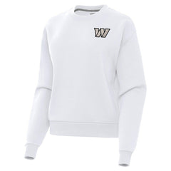 Washington Commanders Antigua Women's Victory Pullover Sweatshirt White
