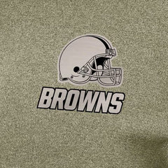 Cleveland Browns Antigua Women's Crush Quarter-Zip Top Olive
