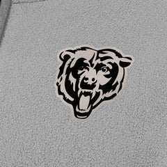 Chicago Bears Antigua Women's Brushed Carbon Figure Half-Zip Pullover Sweatshirt – Gray