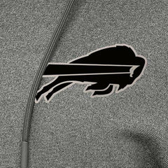 Buffalo Bills Antigua Women's Justice Pullover Hoodie Heather Black