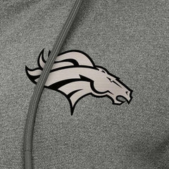 Denver Broncos Antigua Women's Seeker Full-Zip Hoodie Jacket Heather Black