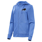 Buffalo Bills Antigua Women's Seeker Full-Zip Hoodie Jacket Heather Royal