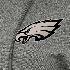 Philadelphia Eagles Antigua Women's Justice Pullover Hoodie Heather Black