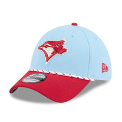 Toronto Blue Jays New Era 2025 Canada Day 39THIRTY Flex Hat - Light Blue/Red Hats