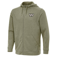 Washington Commanders Antigua Effortless Full-Zip Hoodie Jacket Olive