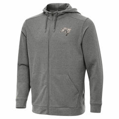 Tampa Bay Buccaneers Antigua Effortless Full-Zip Hoodie Jacket Heather Black