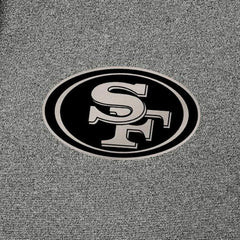 San Francisco 49ers Antigua Effortless Full-Zip Hoodie Jacket Heather Black