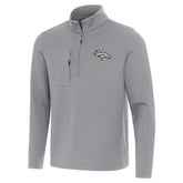 Denver Broncos Antigua Insider Quarter-Zip Jacket Gray