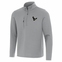 Houston Texans Antigua Insider Quarter-Zip Jacket Gray