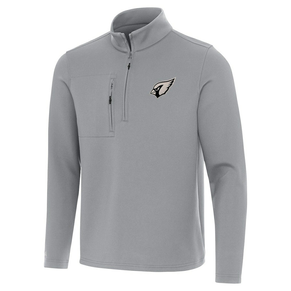 Arizona Cardinals Antigua Insider Quarter-Zip Jacket Gray