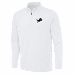 Detroit Lions Antigua Reprocess Quarter-Zip Top White