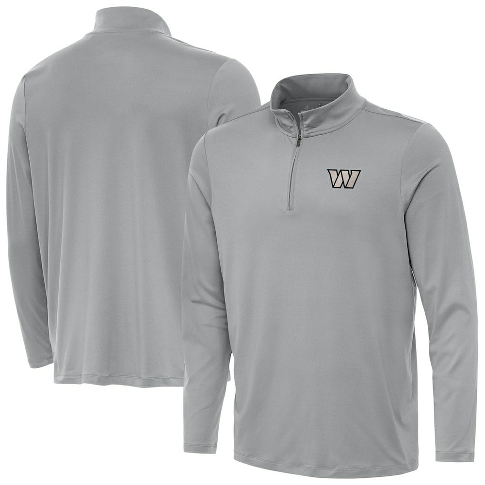 Washington Commanders Antigua Reprocess Quarter-Zip Top Gray