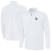 Minnesota Vikings Antigua Reprocess Quarter-Zip Top White