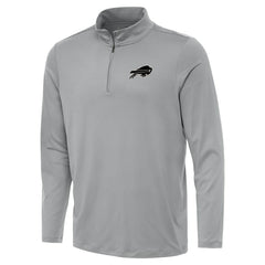 Buffalo Bills Antigua Reprocess Quarter-Zip Top Gray