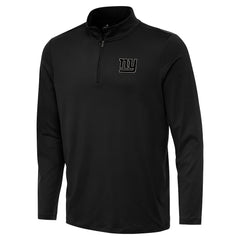 New York Giants Antigua Reprocess Quarter-Zip Top Black