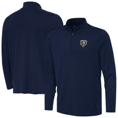 Chicago Bears Antigua Reprocess Quarter-Zip Top Navy