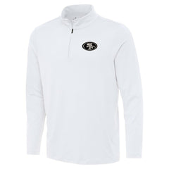 San Francisco 49ers Antigua Reprocess Quarter-Zip Top White