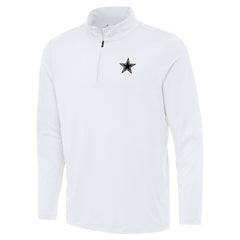 Dallas Cowboys Antigua Reprocess Quarter-Zip Top White
