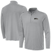Seattle Seahawks Antigua Reprocess Quarter-Zip Top Gray