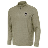 Minnesota Vikings Antigua Subtle Quarter-Zip Top Heather Olive