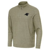 Carolina Panthers Antigua Subtle Quarter-Zip Top Heather Olive