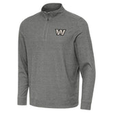 Washington Commanders Antigua Subtle Quarter-Zip Top Heather Black