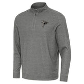 Atlanta Falcons Antigua Subtle Quarter-Zip Top Charcoal