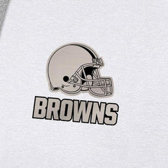 Cleveland Browns Antigua Brushed Carbon Victory Pullover Hoodie White