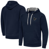 Houston Texans Antigua Brushed Carbon Victory Pullover Hoodie Navy