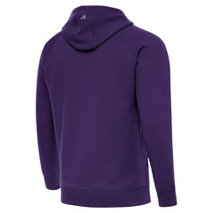 Minnesota Vikings Antigua Brushed Carbon Victory Pullover Hoodie Purple