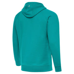 Miami Dolphins Antigua Brushed Carbon Victory Pullover Hoodie Aqua