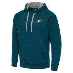 Philadelphia Eagles Antigua Victory Pullover Hoodie Midnight Green