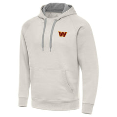Washington Commanders Antigua Victory Raglan Pullover Hoodie Cream