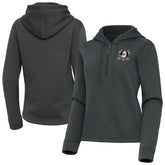 NHL Anaheim Ducks Antigua Women's Contemporary Quarter-Zip Hoodie - Pewter