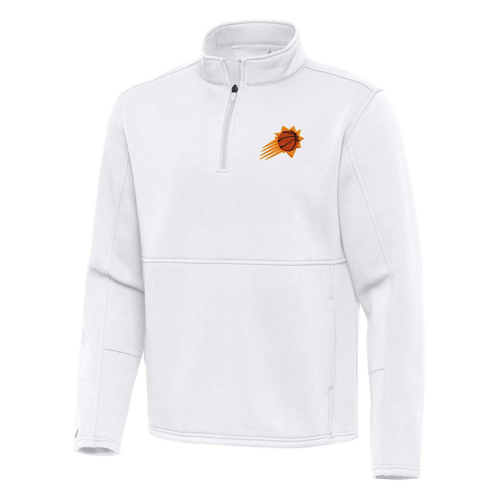 Phoenix Suns Antigua Twist Quarter-Zip Pullover Top - White