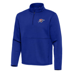 Oklahoma City Thunder Antigua Twist Quarter-Zip Pullover Top - Blue