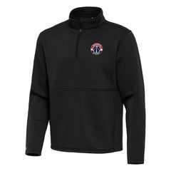 Washington Wizards Antigua Twist Quarter-Zip Pullover Top - Black