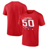 NHL Washington Capitals 50th Anniversary T-Shirt - Red