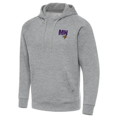 Men's Minnesota Vikings Antigua Victory Pullover Hoodie Heather Gray