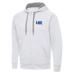 Men's Los Angeles Chargers Antigua Victory Full-Zip Hoodie White