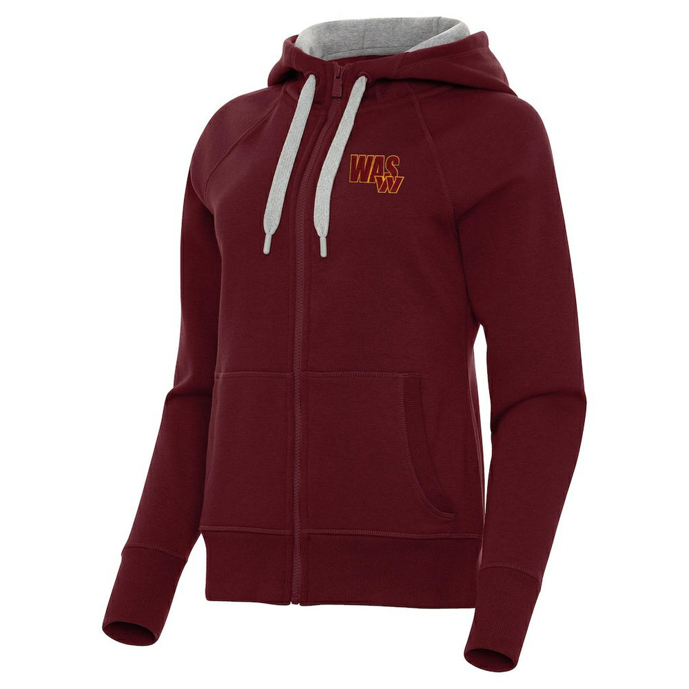Washington Commanders Antigua Women's Victory Full-Zip Hoodie Burgundy