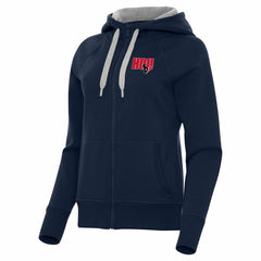 Houston Texans Antigua Women's Victory Full-Zip Hoodie Navy