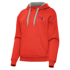 Cleveland Browns Antigua Women's Victory Pullover Hoodie Orange