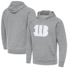 Cincinnati Bengals Antigua Victory Pullover Hoodie Heather Gray