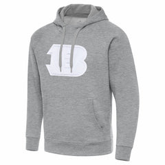Cincinnati Bengals Antigua Victory Pullover Hoodie Heather Gray