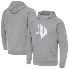 Minnesota Vikings Antigua Victory Pullover Hoodie Heather Gray