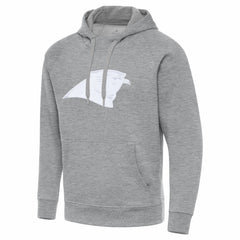 Carolina Panthers Antigua Victory Pullover Hoodie Heather Gray
