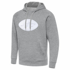New York Jets Antigua Victory Pullover Hoodie Heather Gray