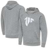 Atlanta Falcons Antigua Victory Pullover Hoodie Heather Gray